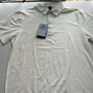Haimont New With Tags Quick Dry Short Sleeve White Polo Men's Size XL